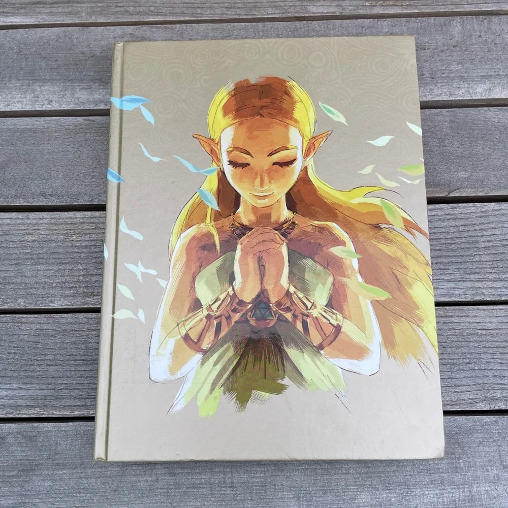 Zelda Breath of the Wild Expanded Edition Hardcover Official Guide with Map